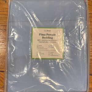 L.L. Bean light blue Percale Sheet Set